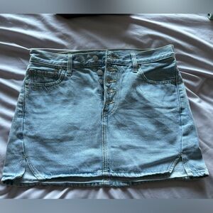 Levi's Light Blue Denim Mini Skirt